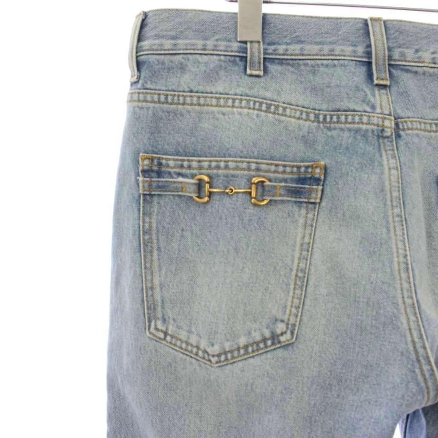 GUCCI（グッチ） テーパード デニムパンツ ジーンズ 33 青 ブルー