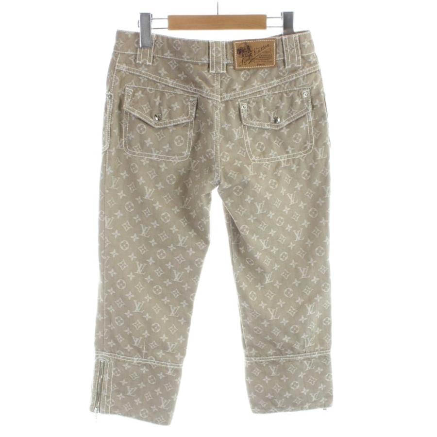 ルイヴィトン LOUIS VUITTON モノグラム クロップド デニムパンツ 