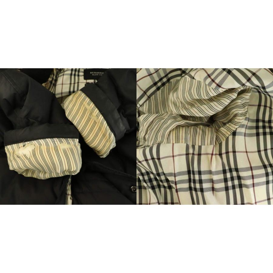 バーバリーブラックレーベル 裏地チェック コート L BURBERRY BLACK LABEL（バーバリーブラックレーベル） ダウンコート
