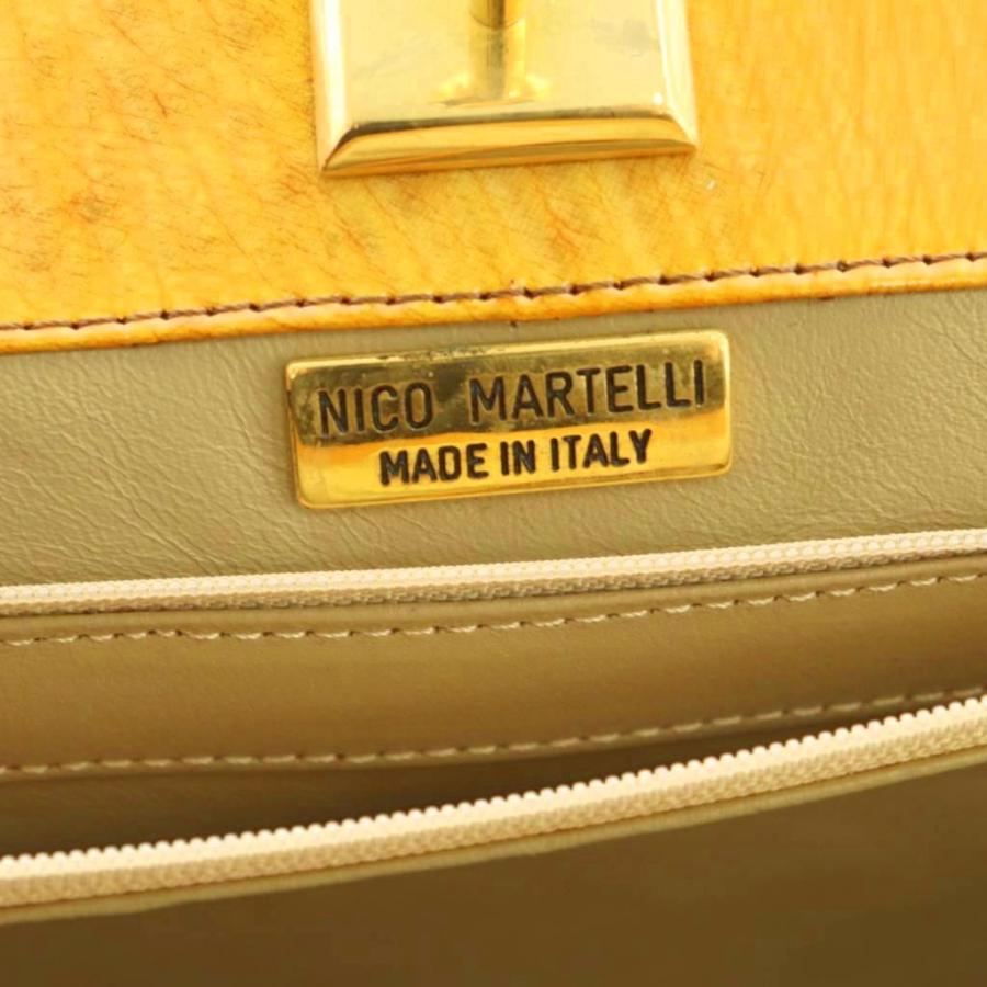 ニコマルテッリ NICO MARTELLI ハンドバッグ オーストリッチレザー 