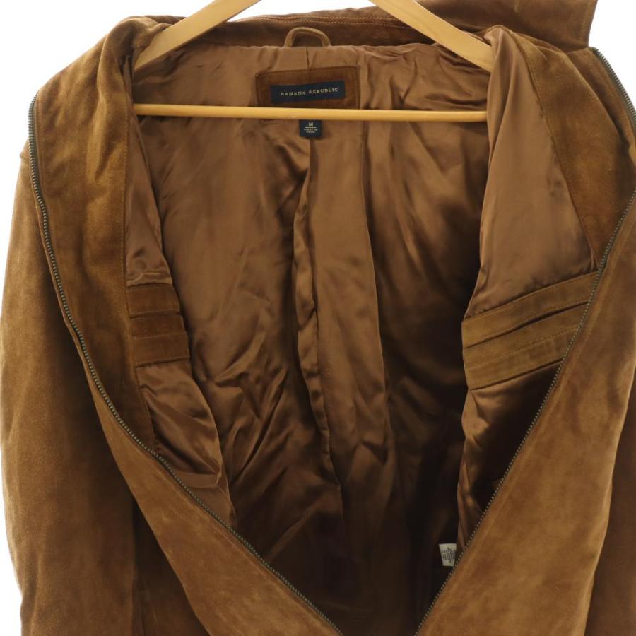 美品 バナナリパブリック スエード シャツ ジャケット 本革 ブラウン バナナリパブリック BANANA REPUBLIC レザージャケット スエード