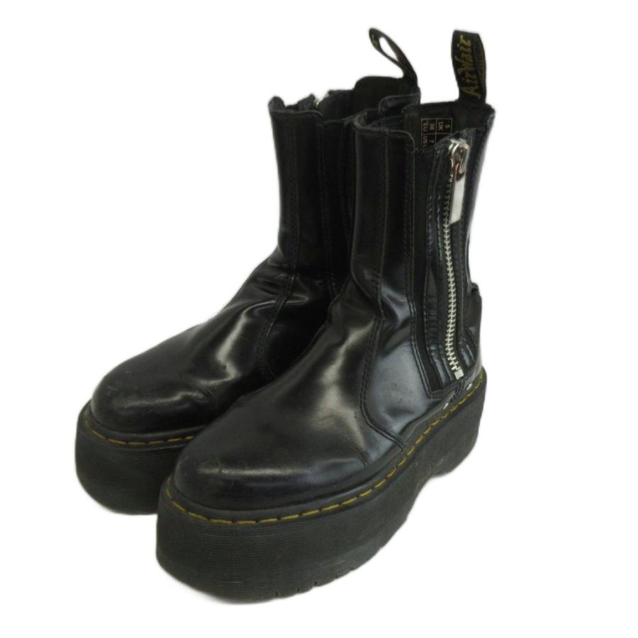 美品　ドクターマーチン　2976 MAX　厚底　23　黒　ブラック　サイドゴア Dr.Martens（ドクターマーチン） DR.MARTENS 2976 MAX チェルシー