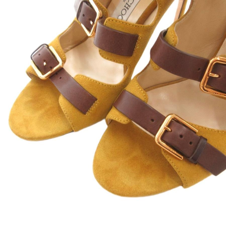ジミーチュウ JIMMY CHOO パンプス スエード ベルト オープントゥ