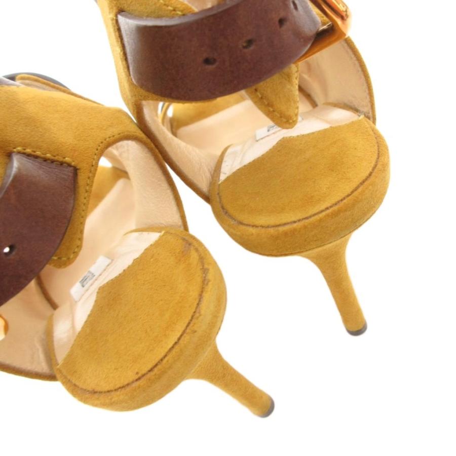ジミーチュウ JIMMY CHOO パンプス スエード ベルト オープントゥ