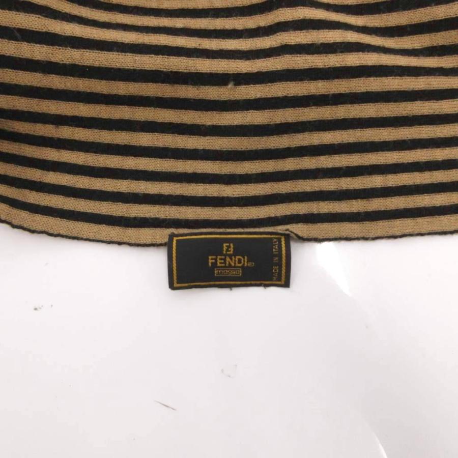 FENDI（フェンディ） ストール マフラー ズッカ柄 バイカラー ベージュ