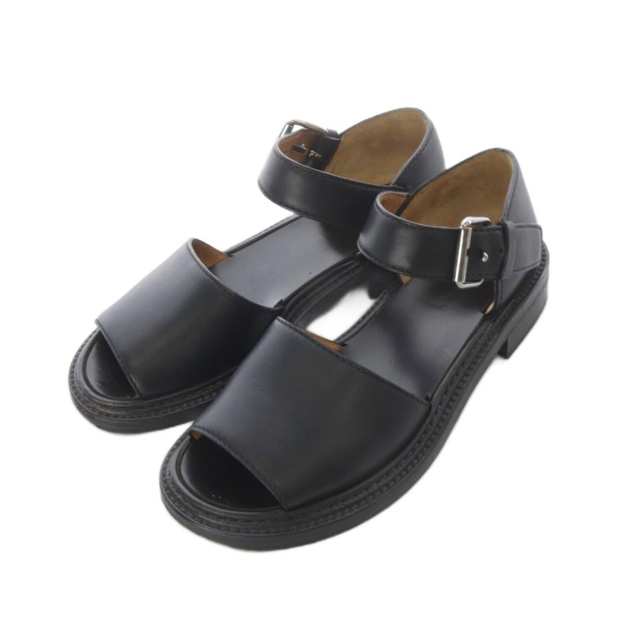 church's チャーチ　グルカサンダル　ブラックレザー　26.0美品 チャーチ church's サンダル レザー 本革 35 22cm 22.5cm 黒 ブラック