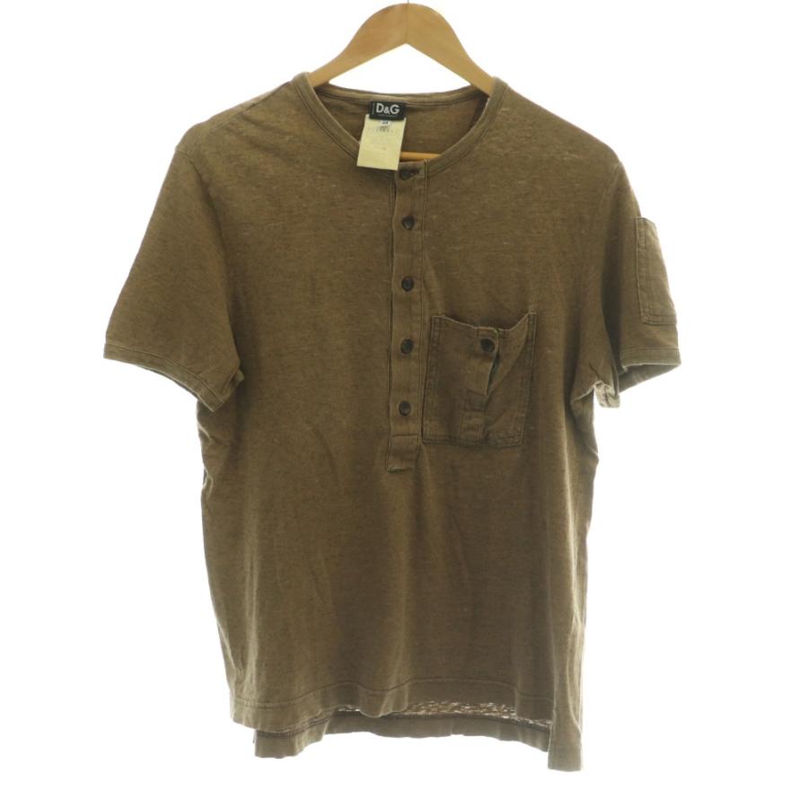 dolce&gabbana ヘンリーネックカットソー　ステッチデザイン DOLCE&GABBANA（ドルチェ & ガッバーナ） ドルガバ ヘンリーネックT