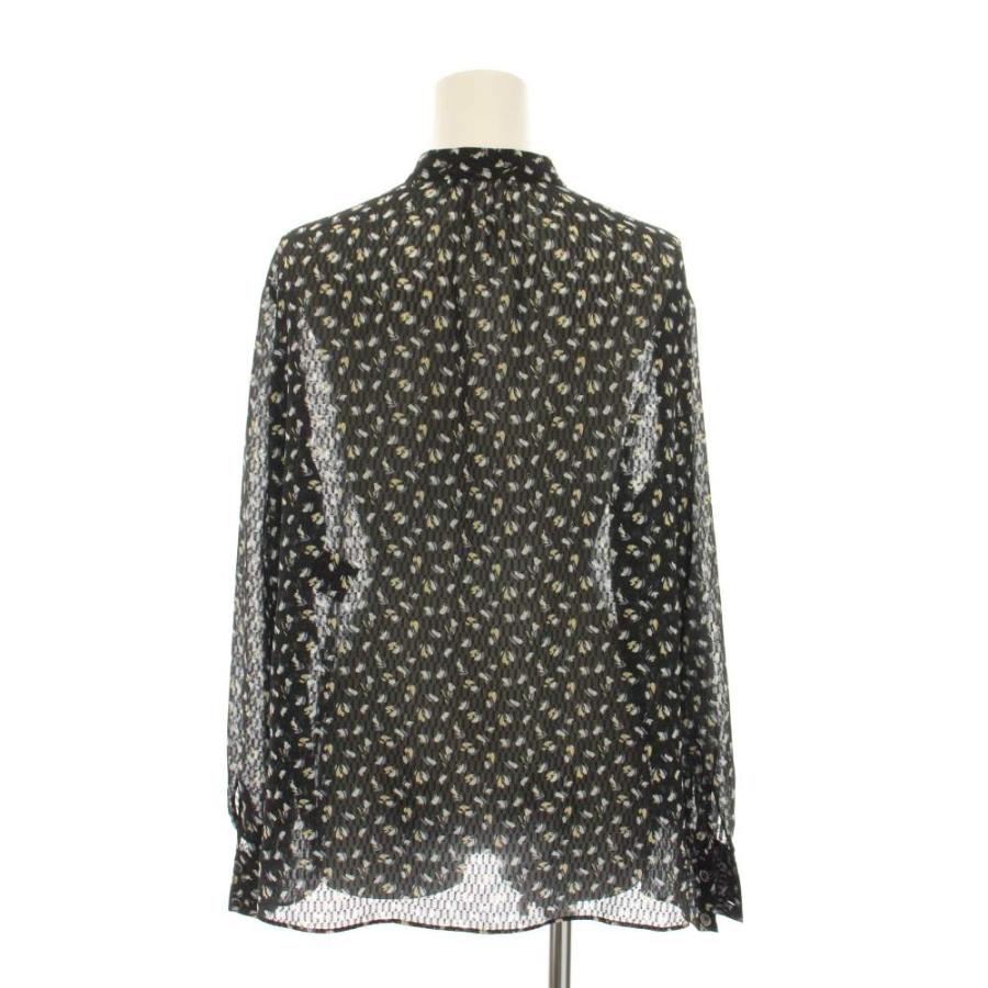 セオリーリュクス / フローラルプリントペザントブラウス 花柄 ボウタイ リボン theory luxe（セオリーリュクス） SCATTERED FLOWER PRINT HEBENI