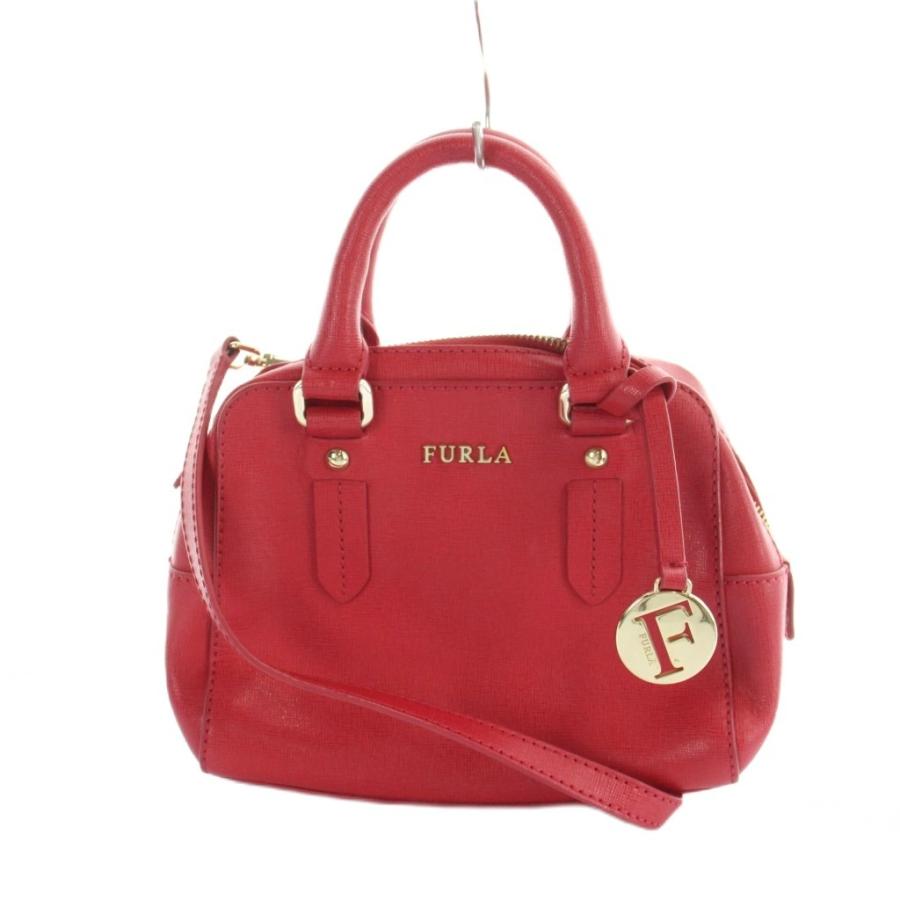 FURLA（フルラ） ハンドバッグ ショルダー 2WAY レザー ロゴ ピンク 