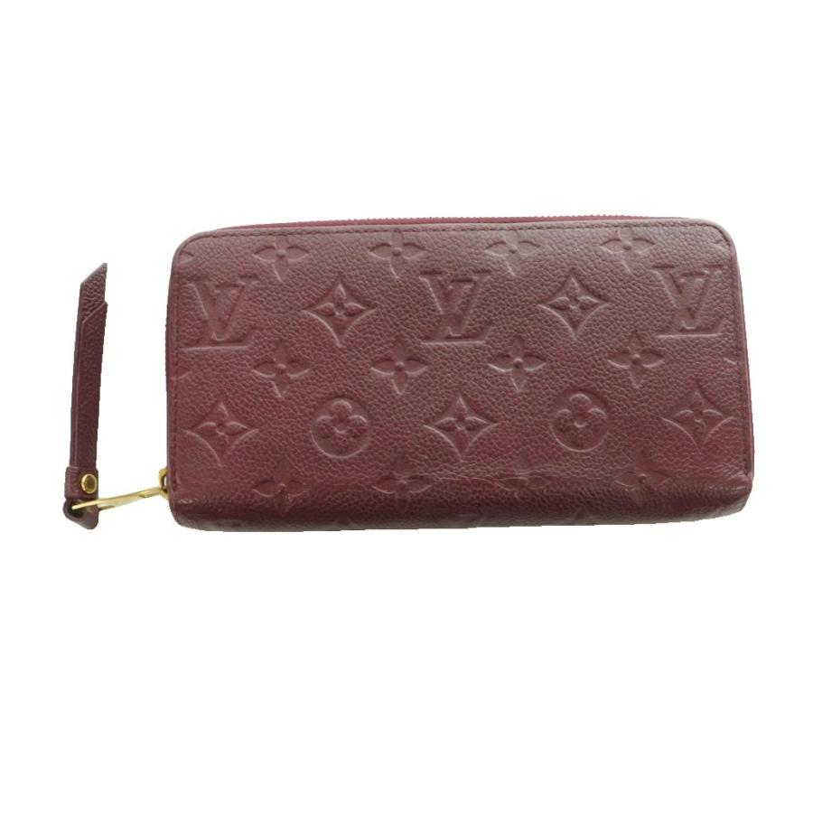 ルイヴィトン モノグラム アンプラント 長財布 ジッピーウォレット ボルドー LOUIS VUITTON（ルイ・ヴィトン） モノグラム アンプラントジッピー