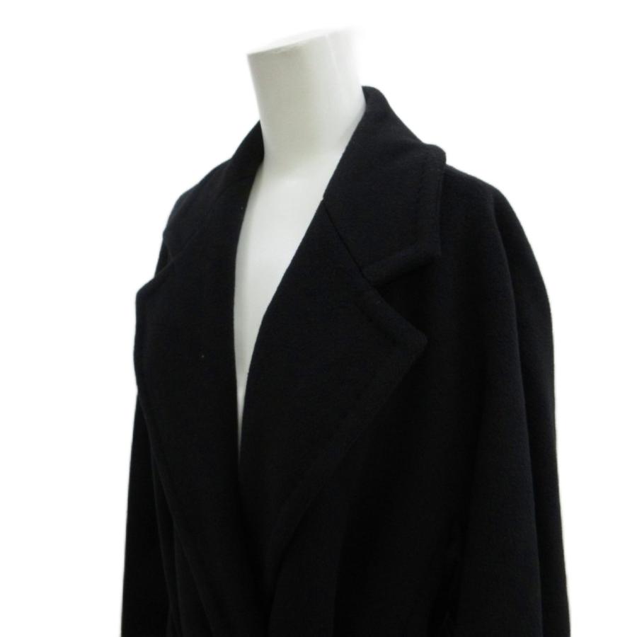 Max Mara（マックスマーラ） コート ウール 44 黒 ブラック 白タグ