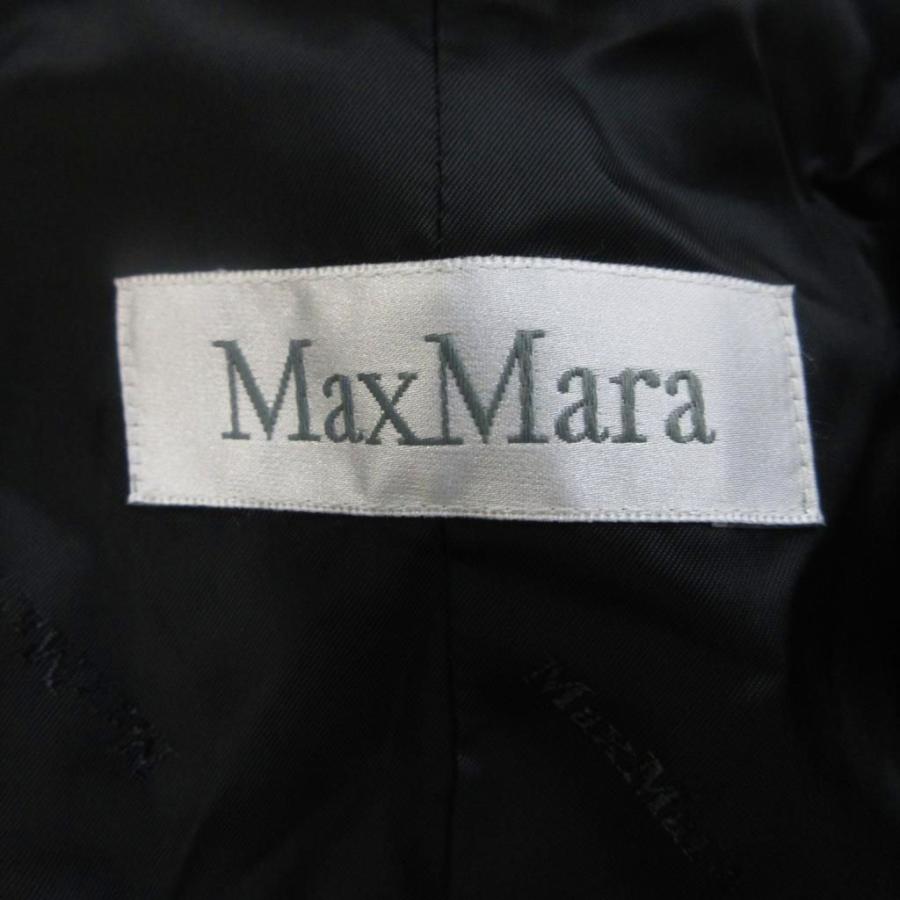 Max Mara（マックスマーラ） コート ウール 44 黒 ブラック 白タグ