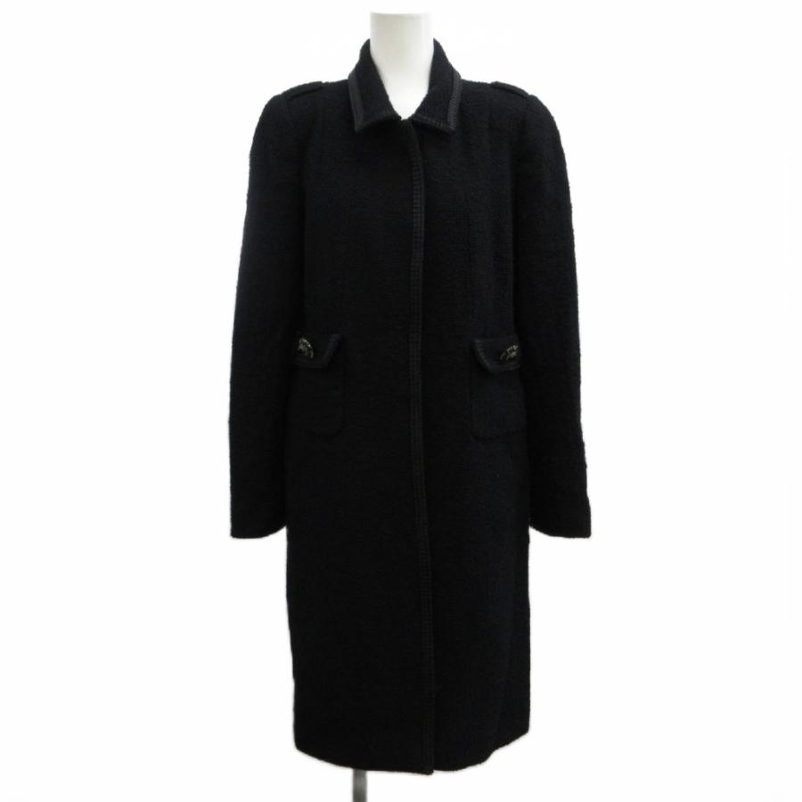 MaxMara ブラック ウールコート Max Mara（マックスマーラ） コート アウター ウール 42 黒 ブラック