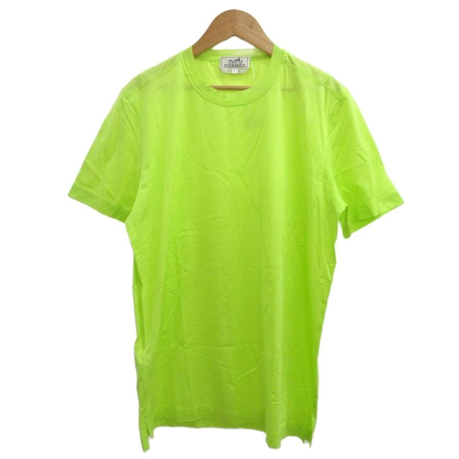 HERMES（エルメス） 未使用品 タグ付き Tシャツ S 黄緑 ライムグリーン