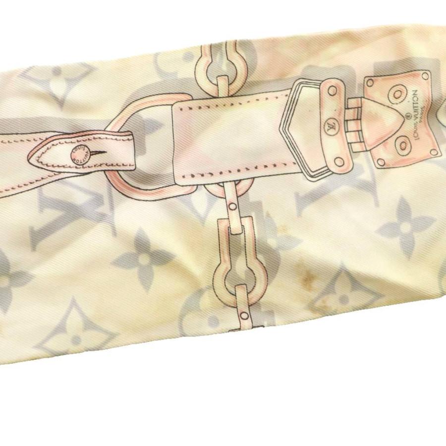 LOUIS VUITTON バンドー BB シルク ピンク モノグラム LOUIS VUITTON（ルイ・ヴィトン） バンドーBB スカーフ シルク 総柄