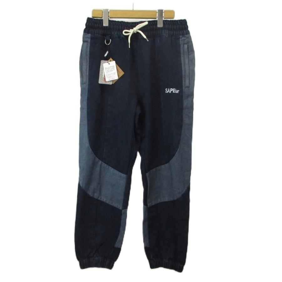 未使用品 サプール SAPEur DENIM TRACK PANTS ジョガーパンツ イージー 