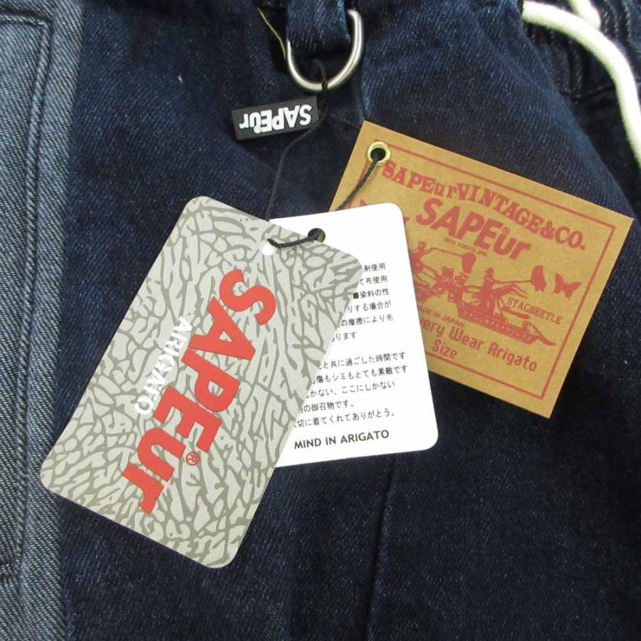 未使用品 サプール SAPEur DENIM TRACK PANTS ジョガーパンツ イージー 