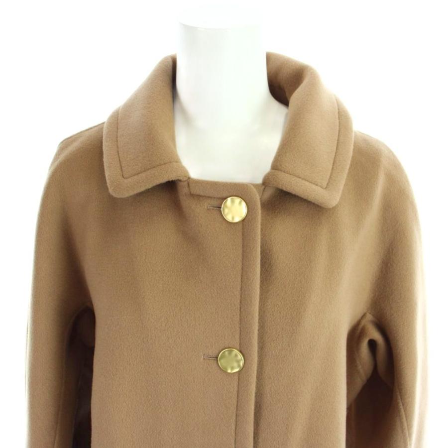Sマックスマーラ 'S Max Mara cucito a mano コート ダブルフェイス ショート丈 金ボタン 44 ベージュ /MW ■GY18 レディースの画像