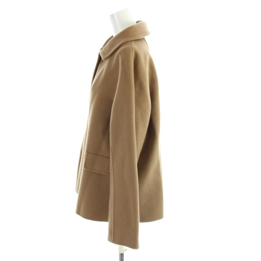 Sマックスマーラ 'S Max Mara cucito a mano コート ダブルフェイス ショート丈 金ボタン 44 ベージュ /MW ■GY18 レディースの画像