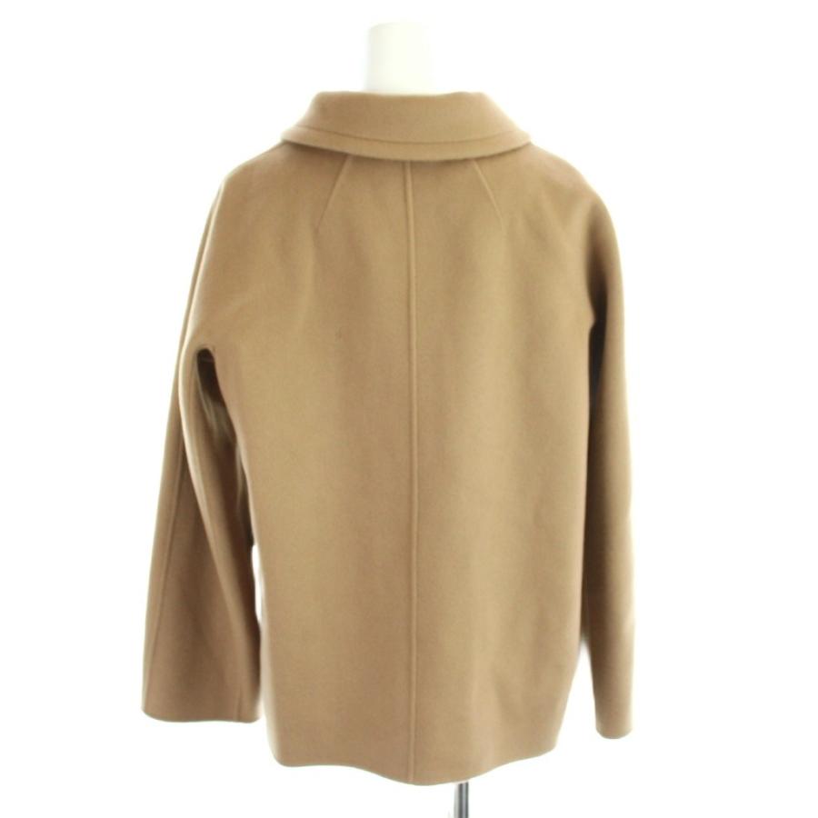 Sマックスマーラ 'S Max Mara cucito a mano コート ダブルフェイス ショート丈 金ボタン 44 ベージュ /MW ■GY18 レディースの画像