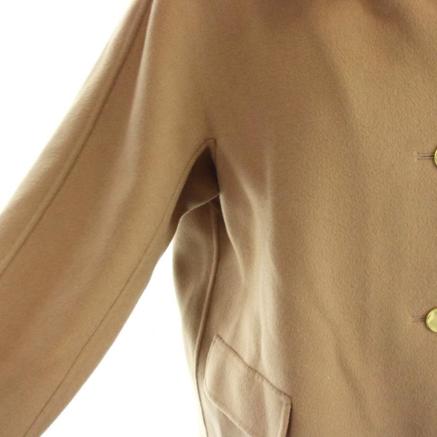 Sマックスマーラ 'S Max Mara cucito a mano コート ダブルフェイス ショート丈 金ボタン 44 ベージュ /MW ■GY18 レディースの画像