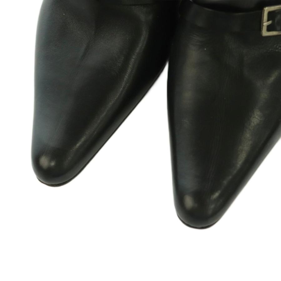 マノロブラニク MANOLO BLAHNIK ブーティ ポインテッドトゥ ピンヒール