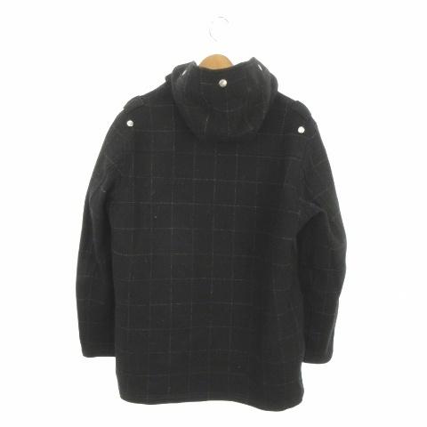 ソフネット SOPHNET. Harris Tweed コート M 黒 ブラック チェック柄 