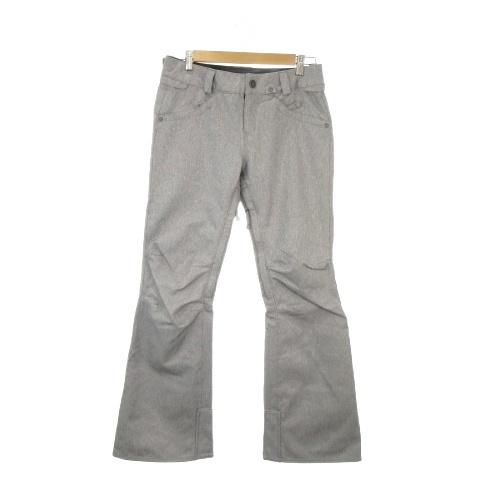 ボルコム VOLCOM スノーボードウェア パンツ S グレー 長ズボン 膝