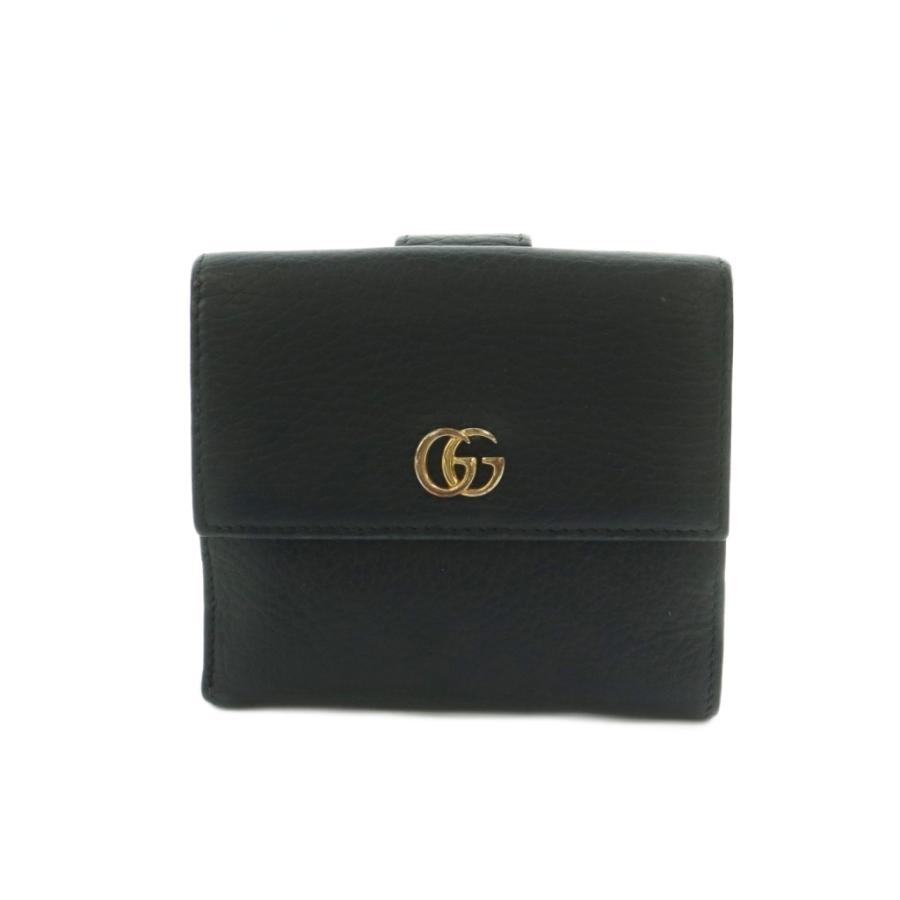 GUCCI（グッチ） GUCCI GGマーモント 財布 二つ折り 小銭入れ レザー