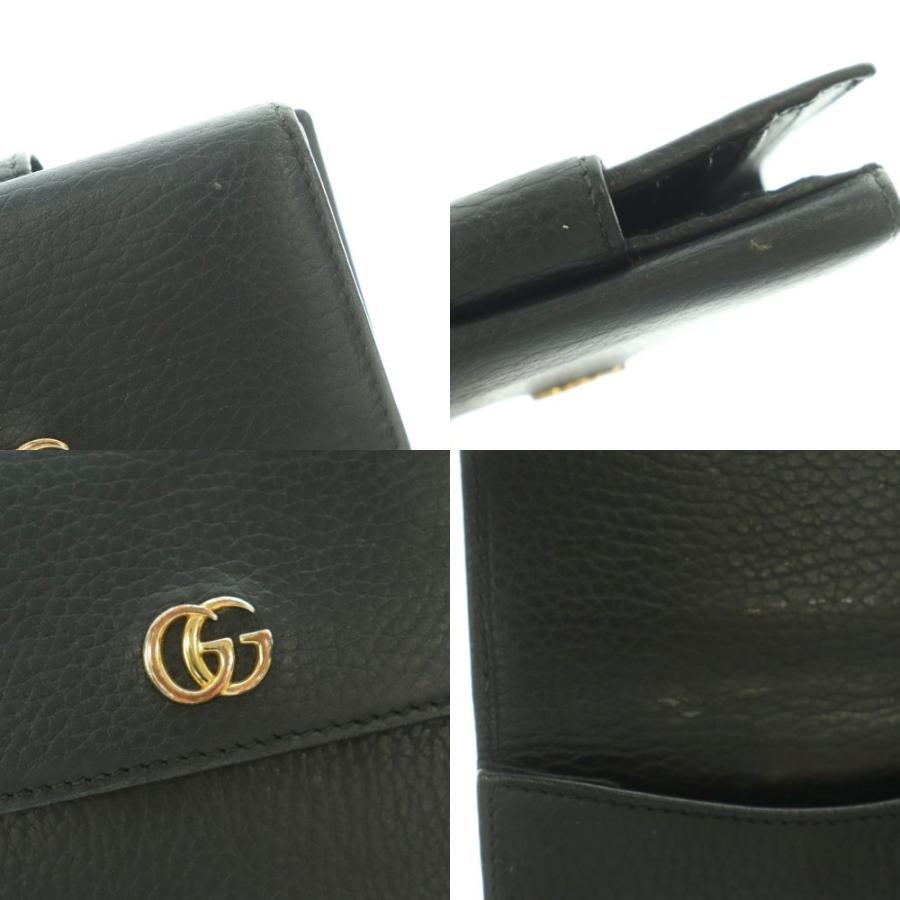 GUCCI（グッチ） GUCCI GGマーモント 財布 二つ折り 小銭入れ レザー