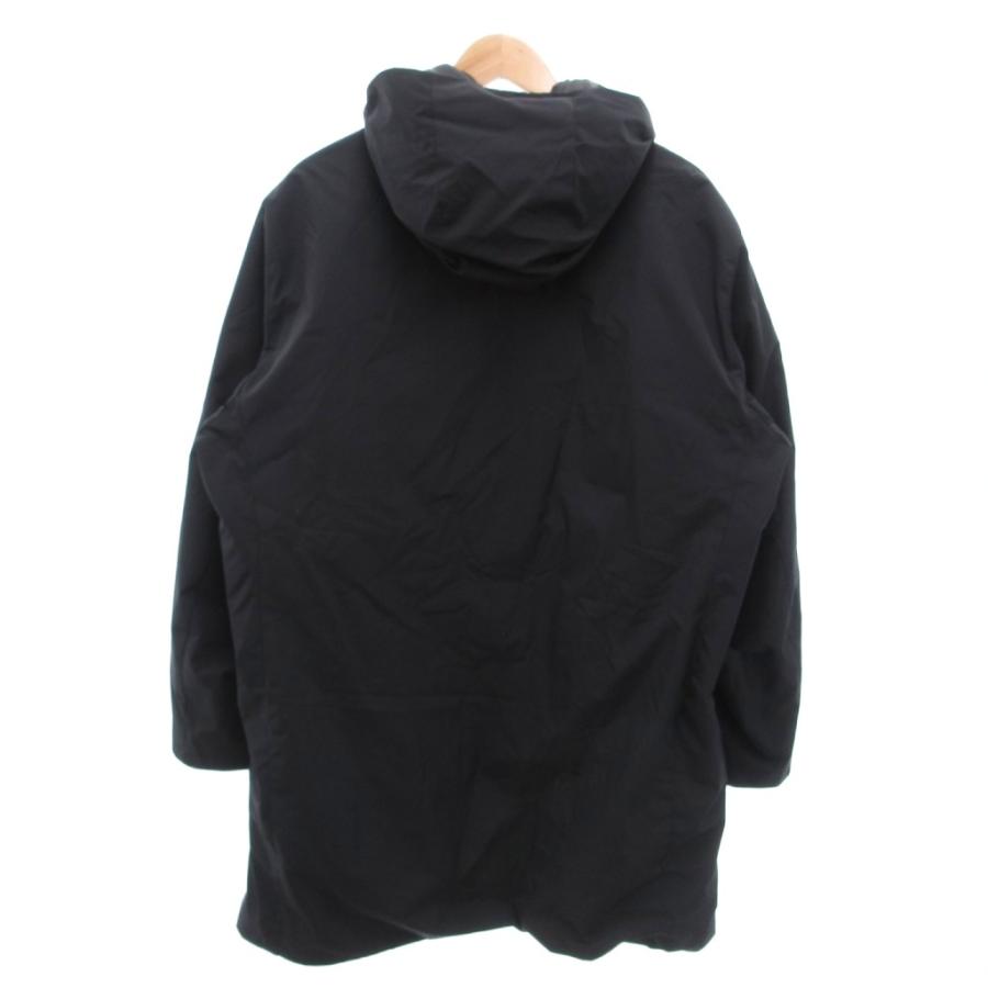 ユニクロ（UNIQLO） ハイブリッドダウンコート XXL 紺 ネイビー フード