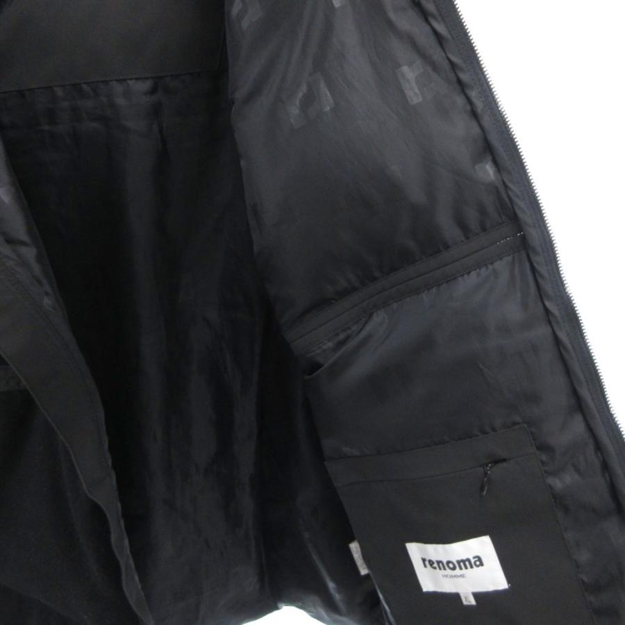 レノマ renoma HOMME ダウンジャケット XL 黒 ブラック /TL レノマ renoma HOMME ダウンジャケット XL 黒 ブラック フード付き