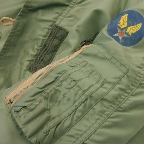 超良品 AVIREX A-2 USA製 40(L〜XL) 緑リブ フライトJKT AVIREX（アヴィレックス） AVIREX N-2B フライトジャケット L 緑