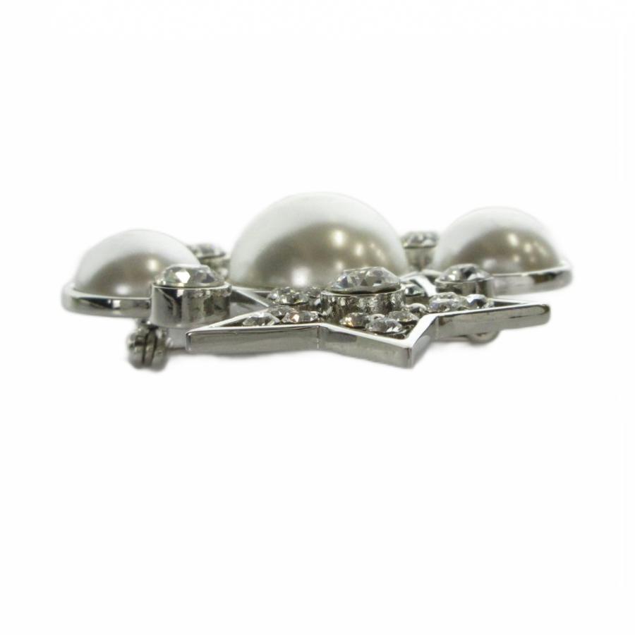 René スターモチーフ ブローチ パール ビジュー Rene（ルネ） ピンブローチ アクセサリー スター パール 真珠 ストーン