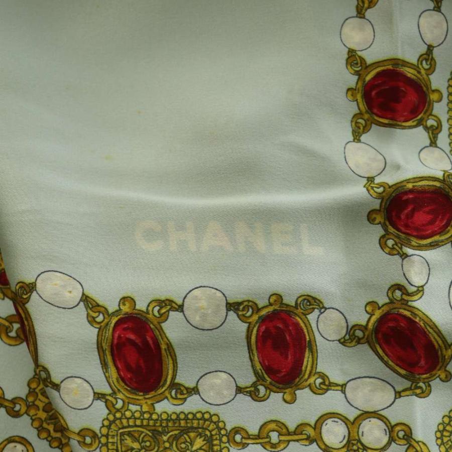 CHANEL（シャネル） ヴィンテージ スカーフ 宝石柄 チェーンモチーフ