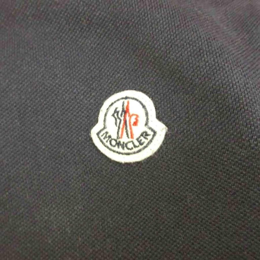 MONCLER（モンクレール） ポロシャツ S ネイビー 紺 ロゴワッペン 襟