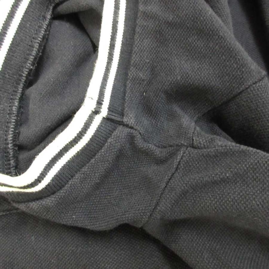 MONCLER（モンクレール） ポロシャツ S ネイビー 紺 ロゴワッペン 襟