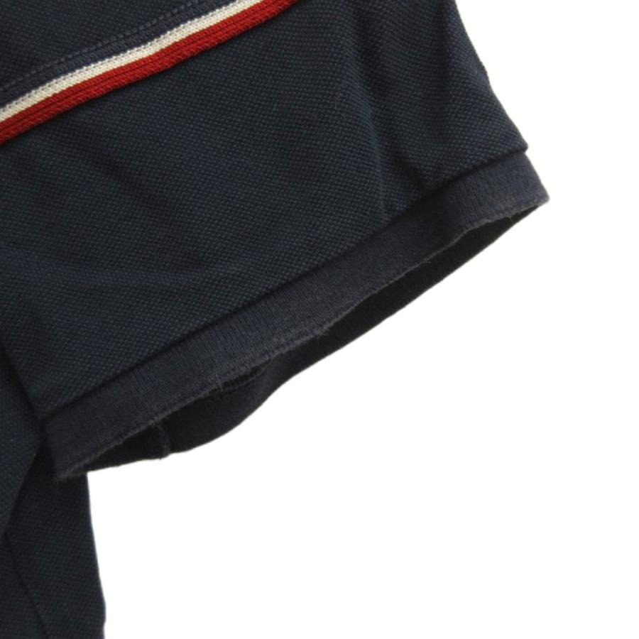 MONCLER ワッペン 半袖 ポロシャツ 赤 S y2k MONCLER（モンクレール