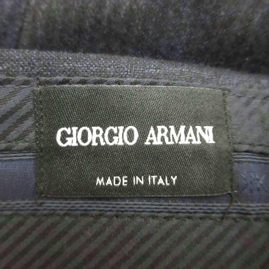 ジョルジオアルマーニ スラックスパンツ 薄手 ロゴ 総柄 近年モデル 48R 紺 ジョルジオアルマーニ GIORGIO ARMANI 近年モデル スラックスパンツ