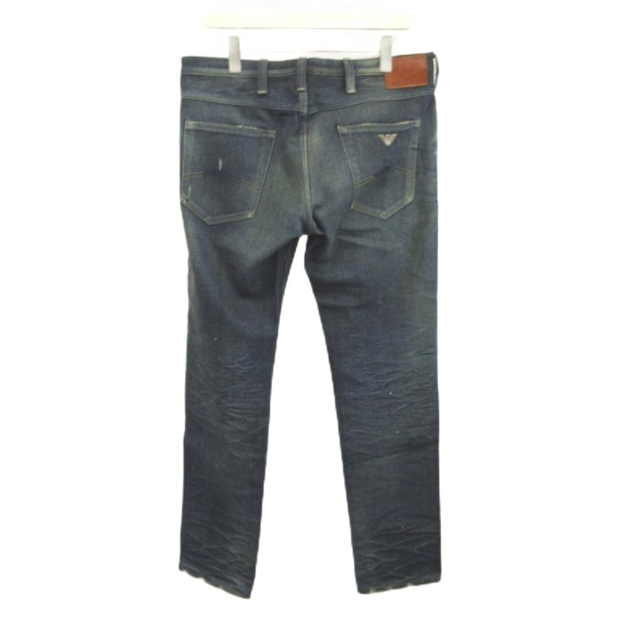 ARMANI JEANS アルマーニジーンズ ペイント ダメージ デニムパンツ 