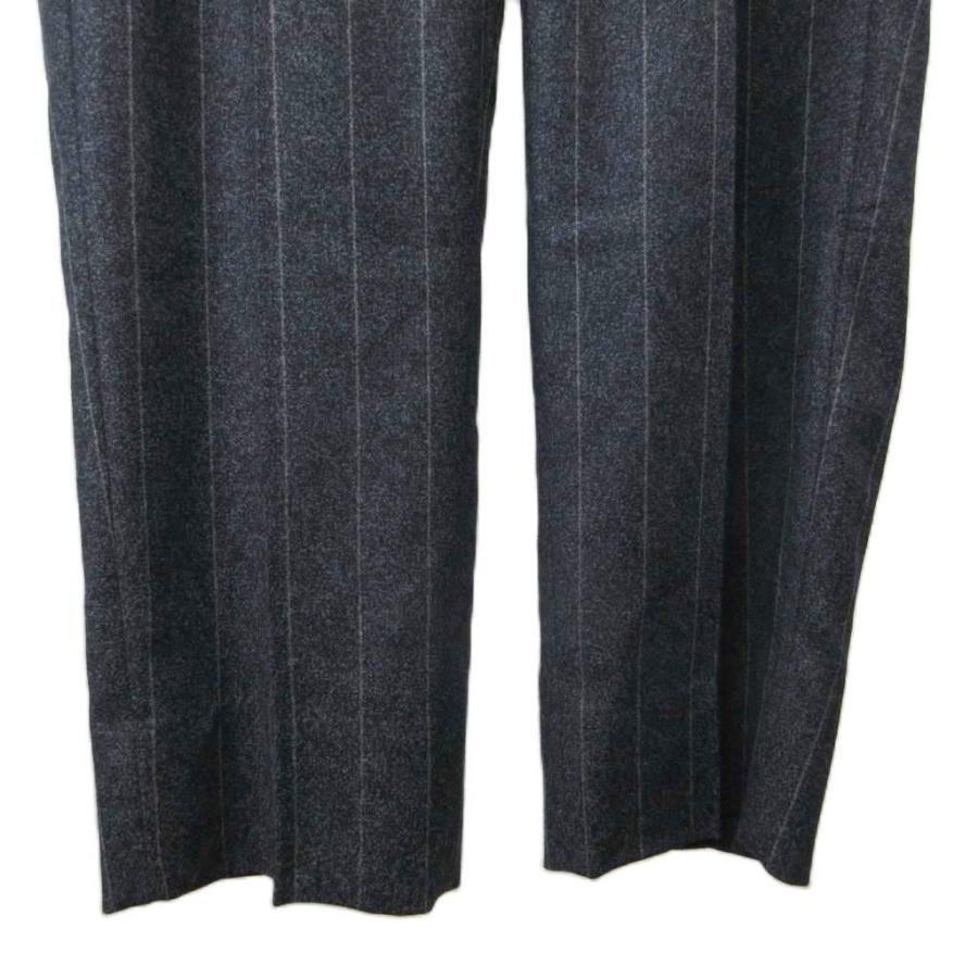 ジョルジオアルマーニ パンツ スラックス ウール ストライプ 48 L 黒 ジョルジオアルマーニ GIORGIO ARMANI スラックスパンツ ウール 48R 黒