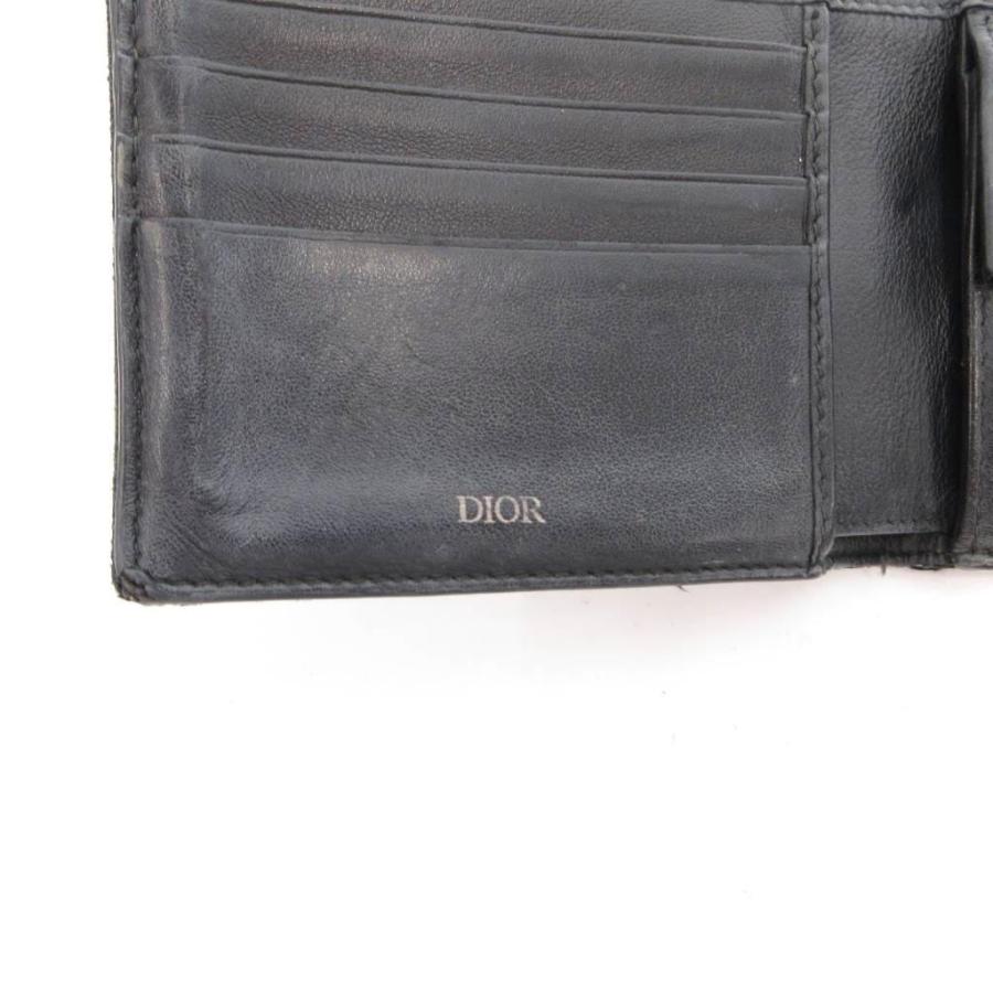 ディオール Dior オブリーク ジャガード 二つ折り 財布 ウォレット
