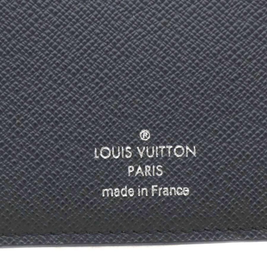 美品 ルイヴィトン タイガ ポルトフォイユ ブラザ 財布 二つ折り ブラック 黒 LOUIS VUITTON（ルイ・ヴィトン） ポルトフォイユ ブラザ タイガ 長