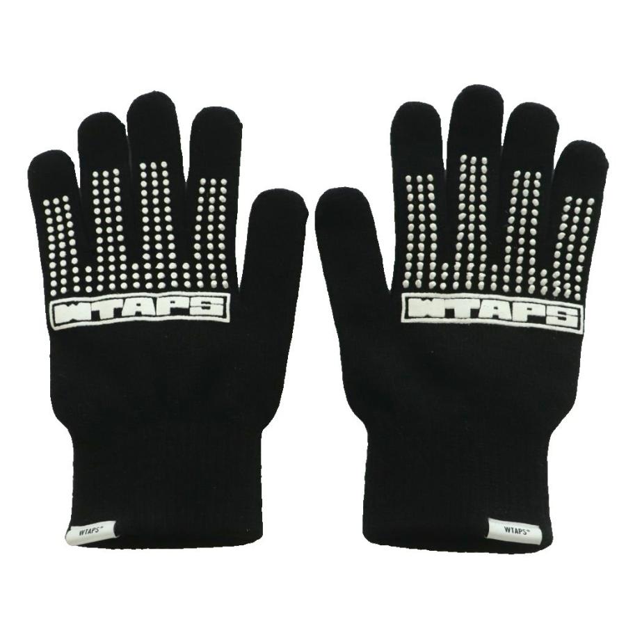 ダブルタップス WTAPS 25AW GRB GLOVE グローブ 手袋 ロゴ 黒 ブラック
