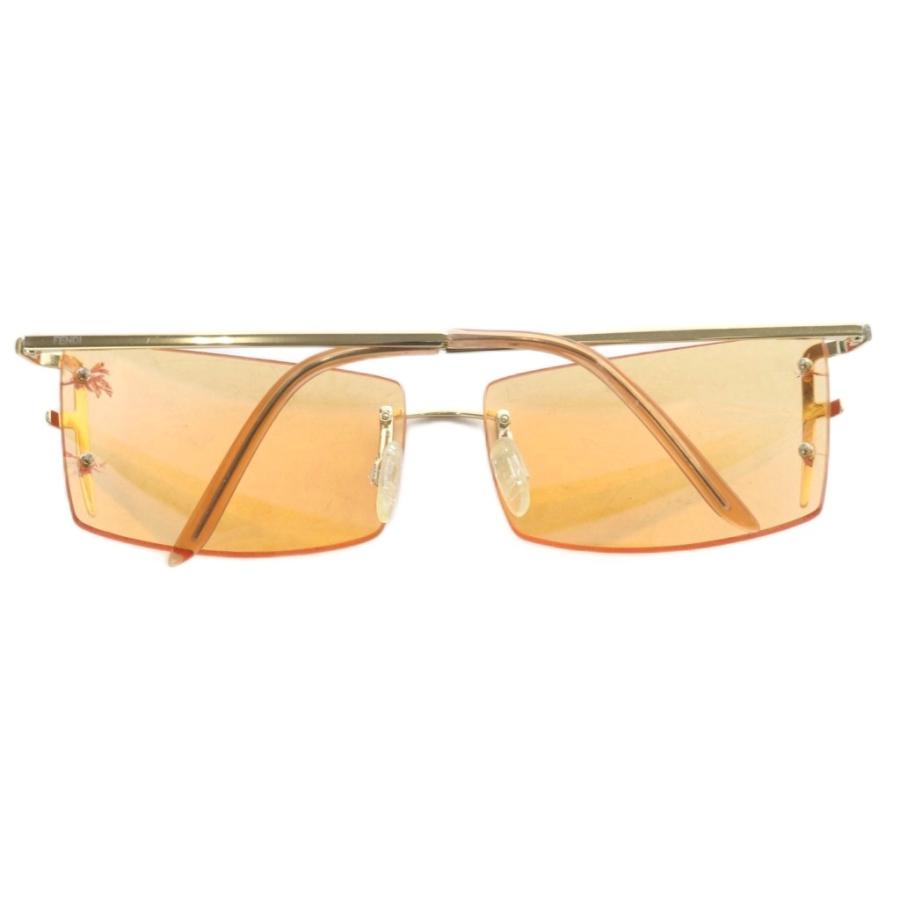 FENDI（フェンディ） サングラス リムレス 度無し カラーレンズ メタル 
