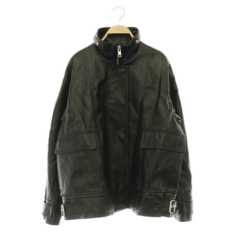 ZARA（ザラ） フェイクレザージャケット ブルゾン ジップアップ 