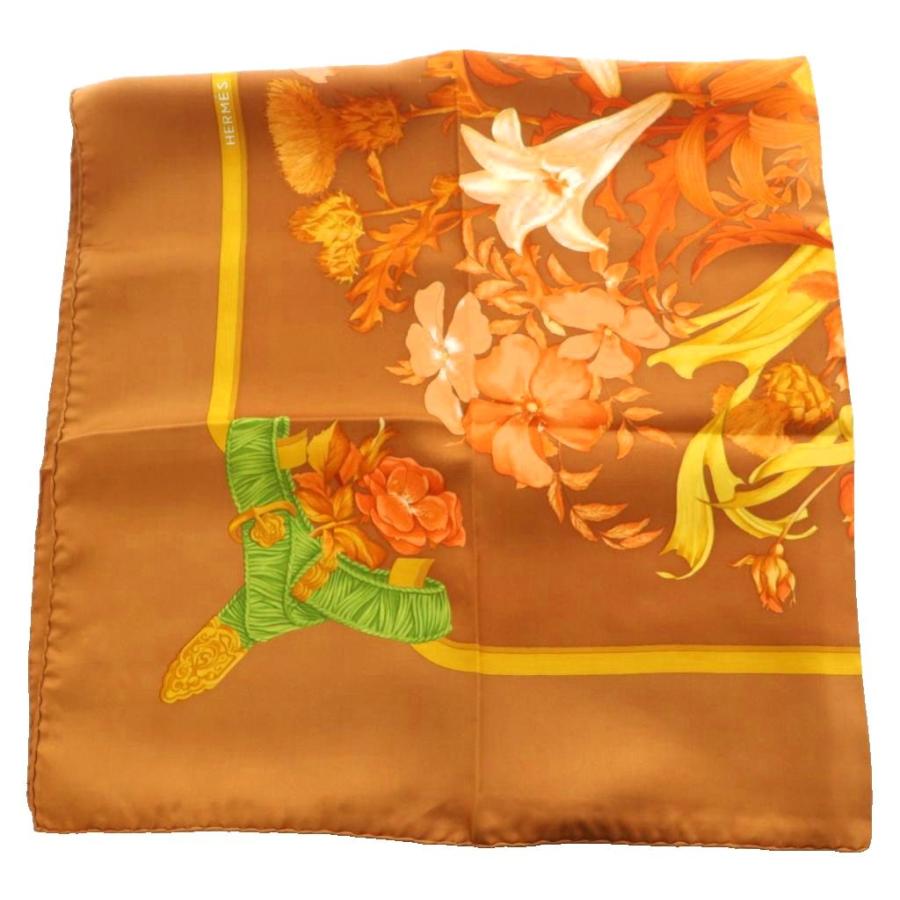 HERMES（エルメス） カレ90 スカーフ レジーナ REGINA 女王陛下 花柄