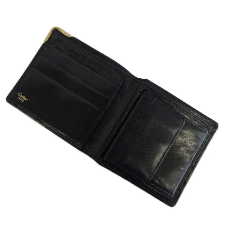 Cartier（カルティエ） サファイアライン 財布 二つ折り 牛革 レザー