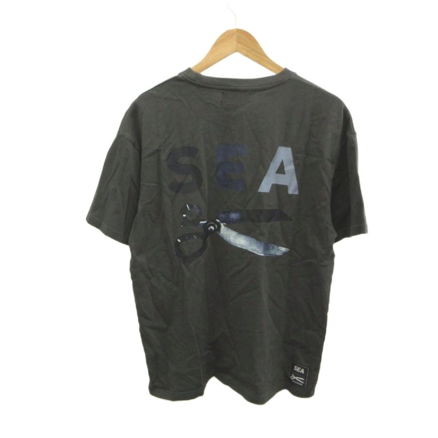 デンハム DENHAM WIND AND SEA SULFUR TEE Tシャツ M ダークグレー