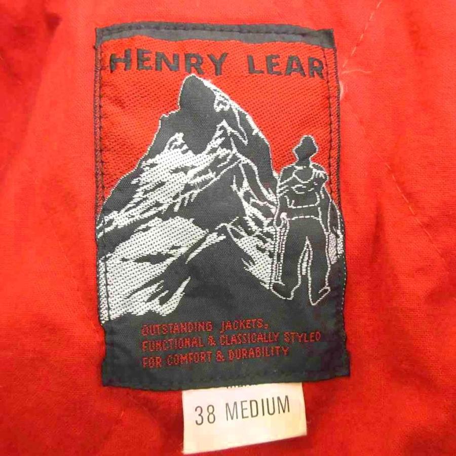 ヘンリーレア HENRY LEAR ジャケット 上着 ウール M 赤 レッド 黒